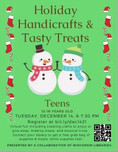 Holiday Handicrafts & Tasty Treats flyer