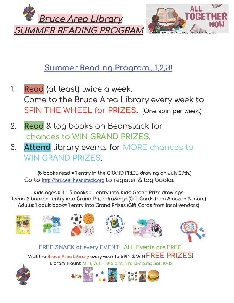 Summer Reading Program - 1, 2, 3!