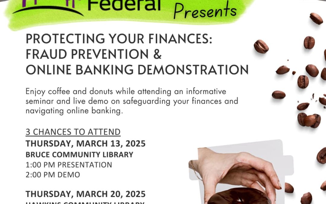 Protecting Your Finances this Thursday at 1:00 p.m.